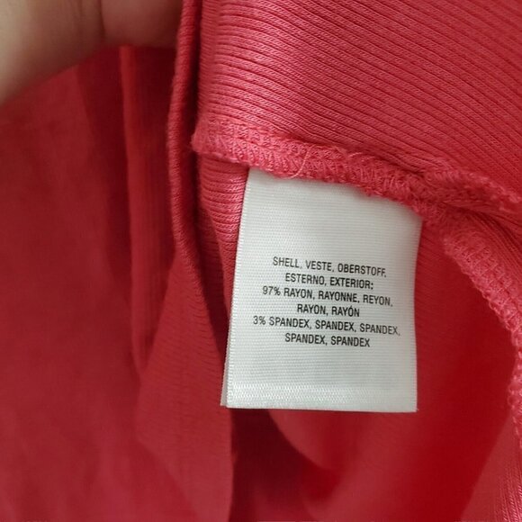 Anthropologie Akemi + Kin Blouse XS Small Pink Capa Fluttered Tunic Top Oversize - Picture 7 of 11